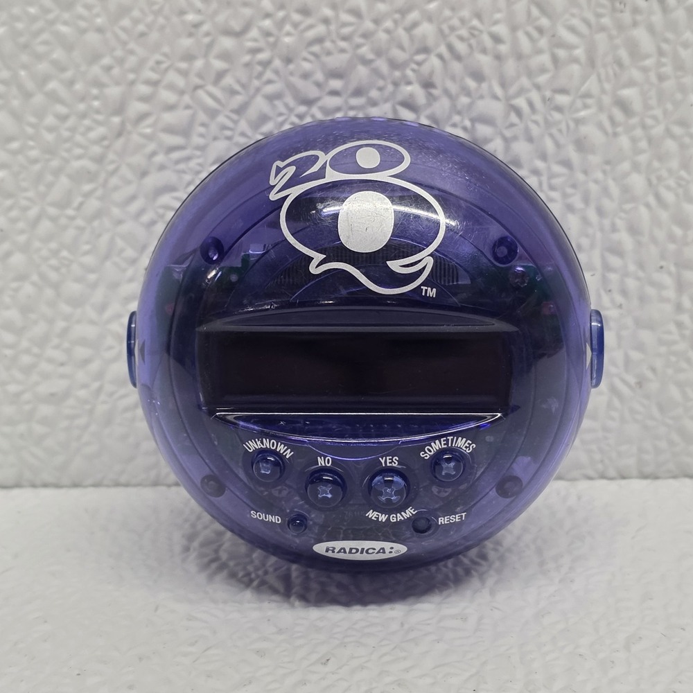 Radica 20Q Blue 20 Questions Electronic Handheld Game 2003 Tested & Works